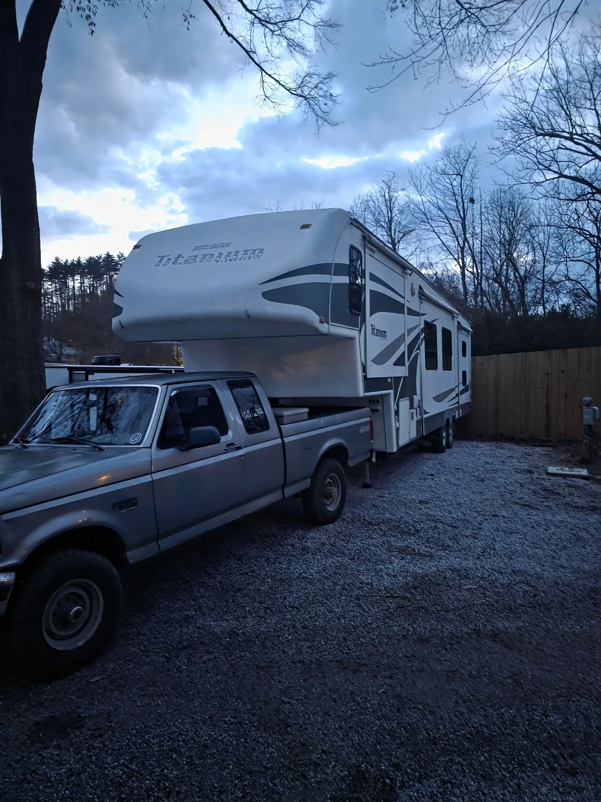Bolt RV mobile service truck on-site for a leveling repair